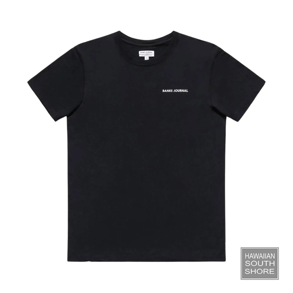 BANKS JOURNAL T-Shirt XSmall-XXLarge LABEL Black - CLOTHING