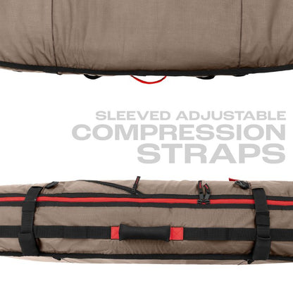 VEIA John John Florence 3/2 Convertible Travel Coffin Bag (6'0") Coyote