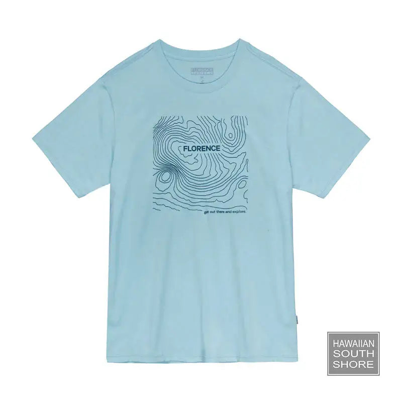 FLORENCE MARINE X Isobar Organic T-Shirt Light Blue- CLOTHING/BAG-[SURFBOARDS HAWAII SURF SHOP]-HawaiianSouthShore