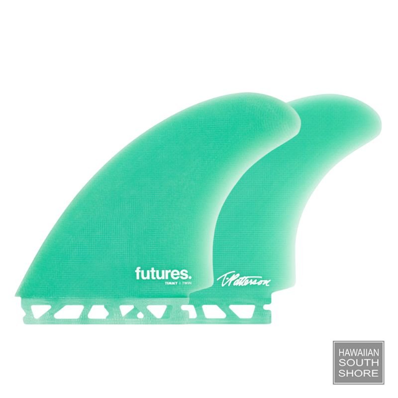 Shop FUTURES Timmy Patterson Twin Fin Fiberglass Teal | Hawaii