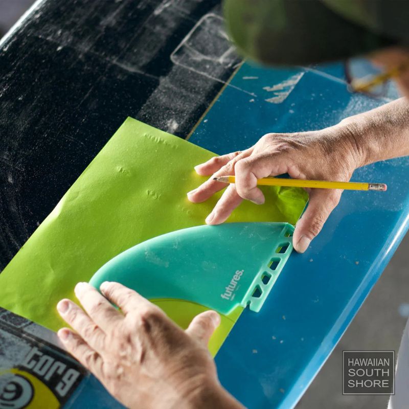 Shop FUTURES Timmy Patterson Twin Fin Fiberglass Teal | Hawaii