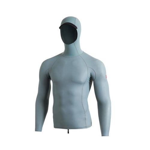 Florence Marine X Rashguard WINDSHIELD Hooded (Small-XXLarge) Light Sea Blue