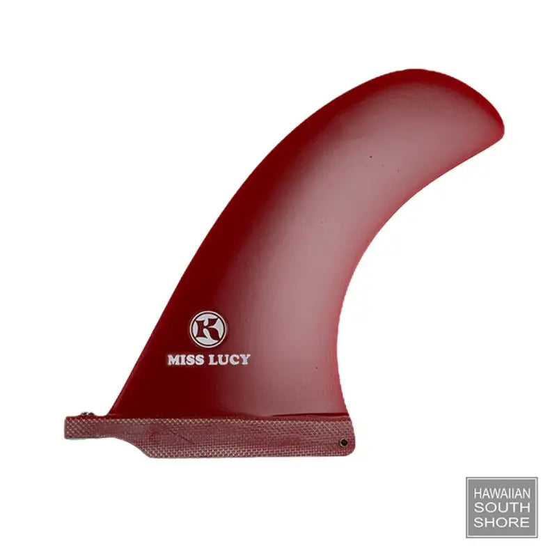 Kanoa Miss Lucy Fin Solid Red-SHOP SURF ACC.-Fins Unlimited-[SURFBORDS HAWAII SURF SHOP]-HawaiianSouthShore