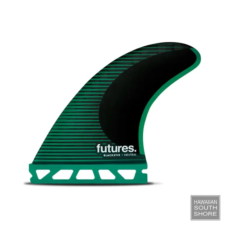 FUTURES/F6/3 Fins/Blackstix/Medium/Green/Neutral Template