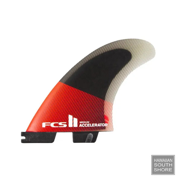 FCS II Accelerator PC Tri Fins Red Black-SHOP SURF ACC.-FCS-[SURFBORDS HAWAII SURF SHOP]-HawaiianSouthShore