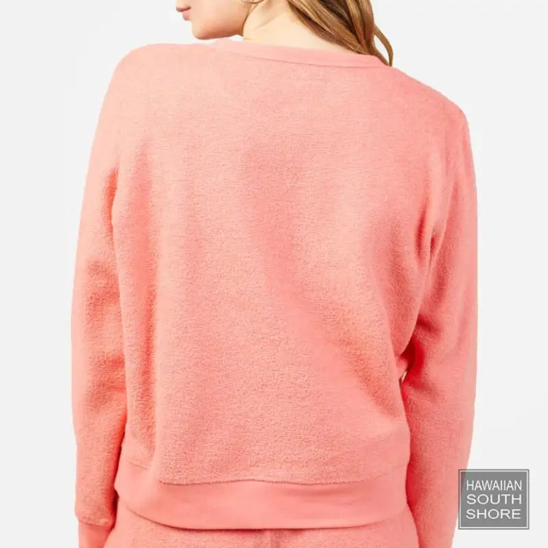Outerknown Women's Hightide Crew Bright Coral