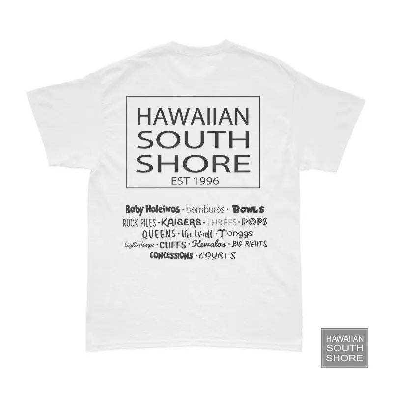 HSS Original Tee SURFPOINT White-CLOTHING/BAG-HawaiianSouthShore-[SURFBORDS HAWAII SURF SHOP]-HawaiianSouthShore