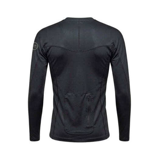 HawaiianSouthShore Rashguard With Pocket Fitted (Small-XXLarge) Longsleeves Black