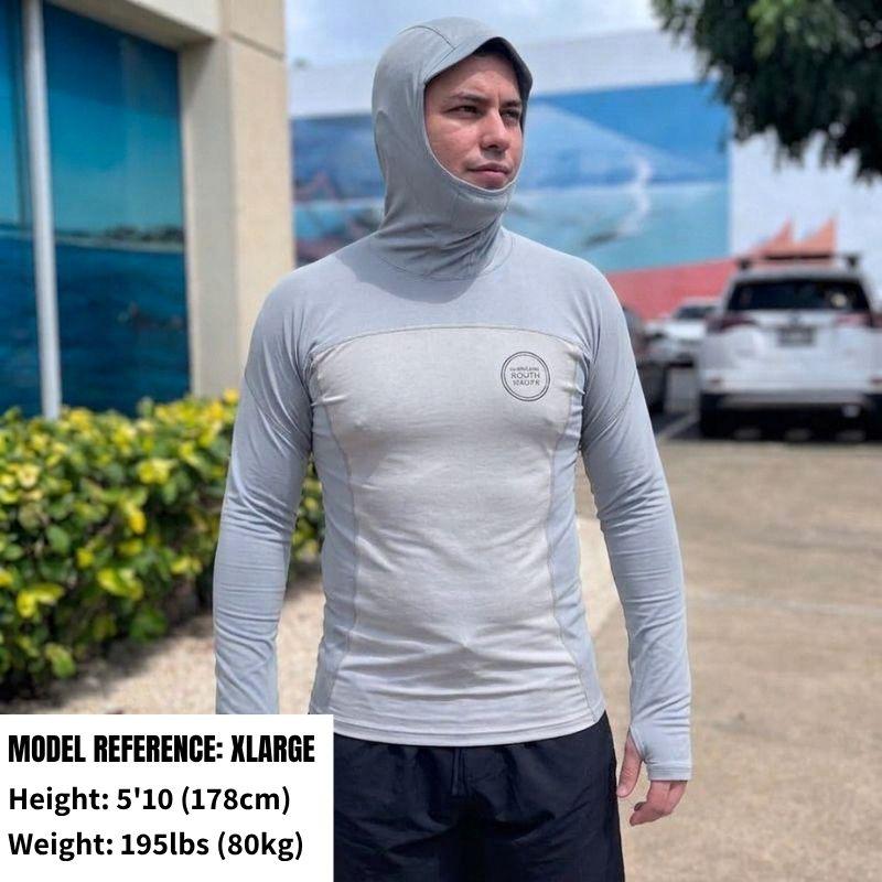 HSS Men's Hybrid Hooded Wet/RashGuard (S-XXL) Grey