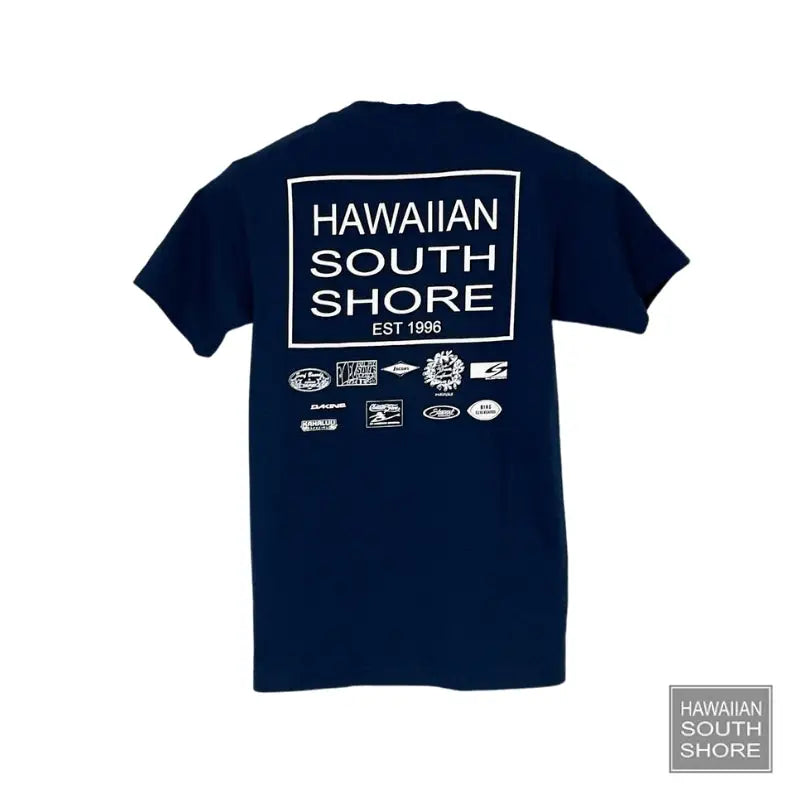HWNSS Tee Original Logo Navy -Shop Apparel--[SURFBORDS HAWAII SURF SHOP]-HawaiianSouthShore