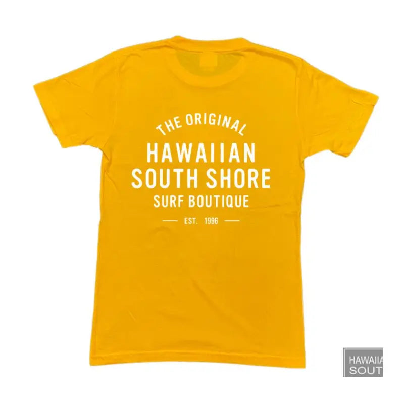 HawaiianSouthShore T-Shirt 1996 Small-2XLarge Gold White