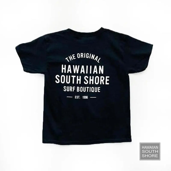 Hawaiian Original TEE 1996 Kids Black-CLOTHING/BAG-HawaiianSouthShore-[SURFBORDS HAWAII SURF SHOP]-HawaiianSouthShore