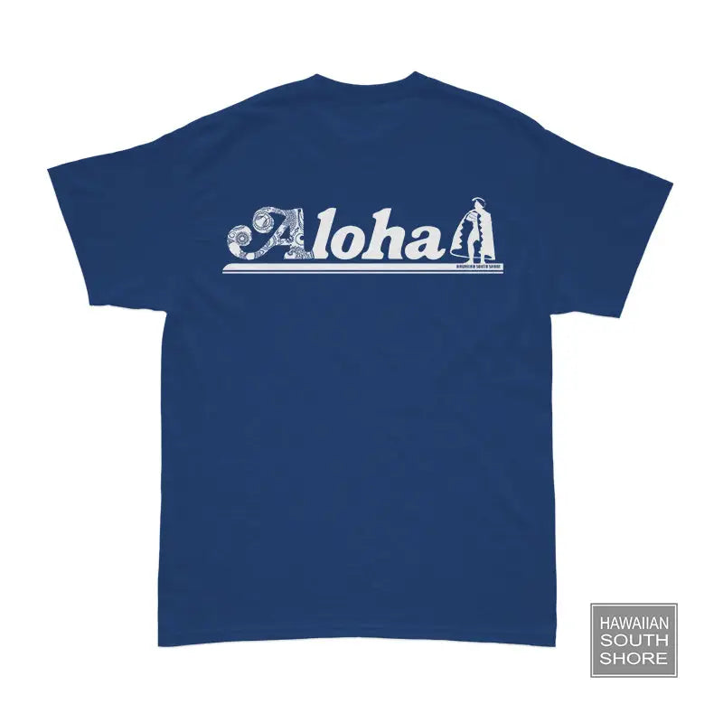 Hawaiian Original TEE Aloha Short Sleeve Navy-CLOTHING/BAG-HawaiianSouthShore-[SURFBORDS HAWAII SURF SHOP]-HawaiianSouthShore