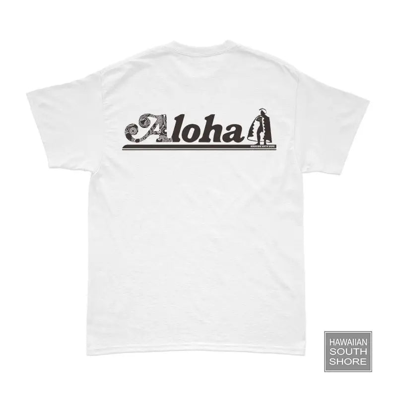 Hawaiian Original TEE Aloha Short Sleeve White-CLOTHING/BAG-HawaiianSouthShore-[SURFBORDS HAWAII SURF SHOP]-HawaiianSouthShore