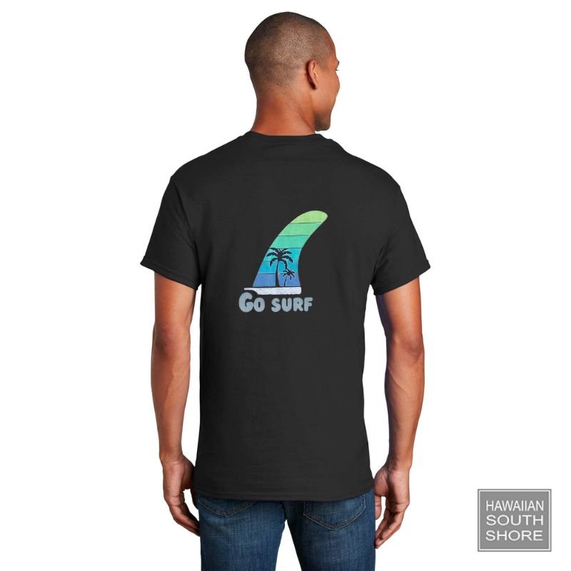 Shop Hawaiiansouthshore Go Surf T-Shirt Black - Hawaii