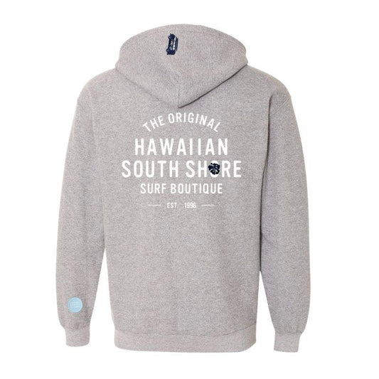 HawaiianSouthShore Hoodie Zip 1996 (Small -XLarge) Grey 2