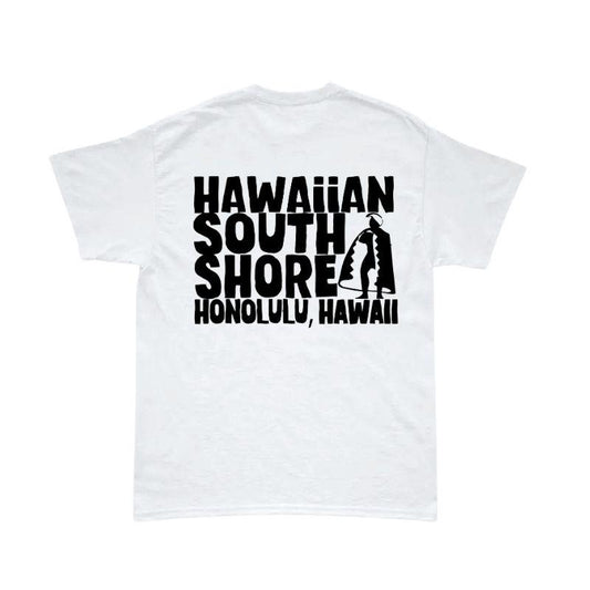 HawaiianSouthShore T-Shirt New KAMEHAMEHA 2 (Medium-XLarge) White
