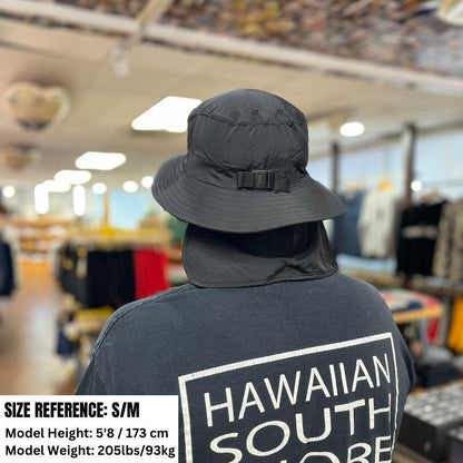 Hawaiiansouthshore Surf Hat Round Logo Black