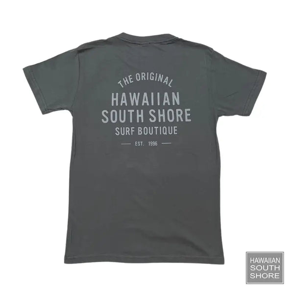 Hss Tee 1996 Charcoal Grey-Surf Apparel --[SURFBORDS HAWAII SURF SHOP]-HawaiianSouthShore