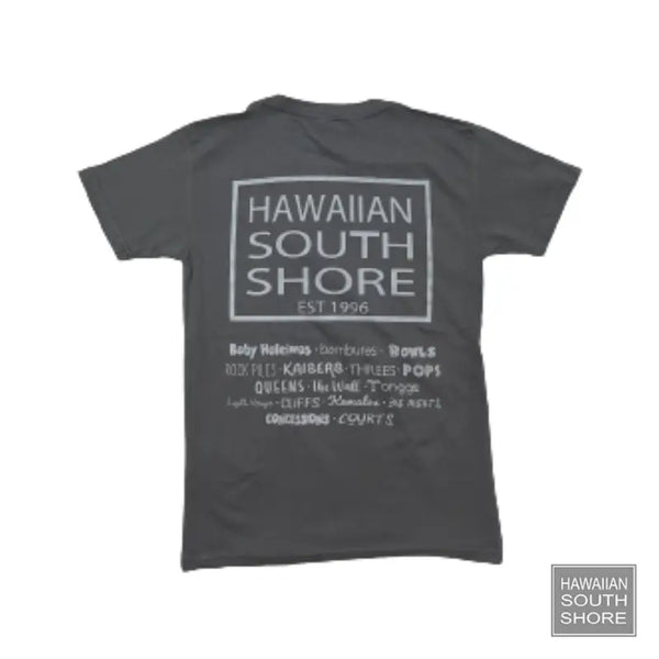 Hss Tee Surfpoint Charcoal/Grey-Surf Apparel --[SURFBORDS HAWAII SURF SHOP]-HawaiianSouthShore