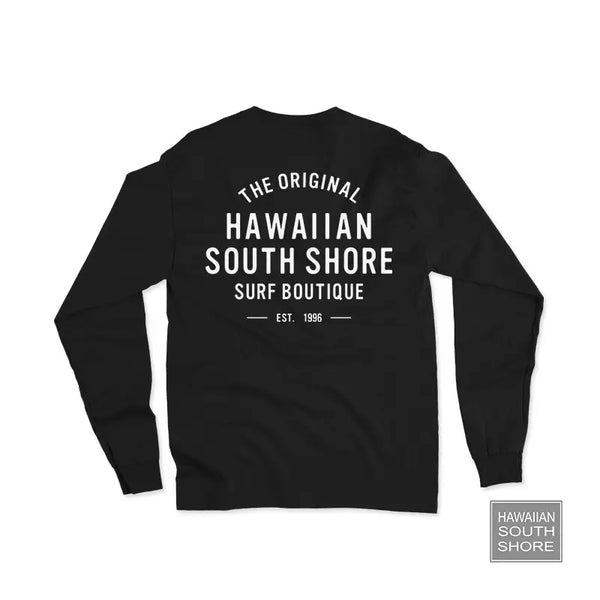 HwnSouthShore Tee L/S 1996 Black Unisex shop at Hawaiian South Shore