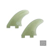 KANOA DAHLIN Side Bite FCS 3.5 Clear Green Color - SHOP SURF
