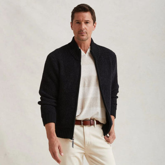 KASHWERE Jacket Men's Full Zip Cozy (Small-Large) - CLOTHING - [Surfboards Surf Shop and Clothing Boutique Honolulu]