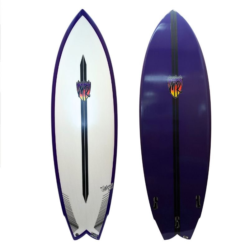 Lost California Twin (5'5 - 5'9) FCS II Lightspeed - 5'9 X 20.75 X 2.54 V33.5 - Purple