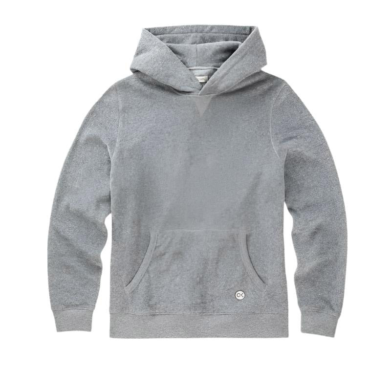 Outerknown Hoodie Hightide Pullover (XSmall-XXLarge) Mid Heather Grey - CLOTHING
