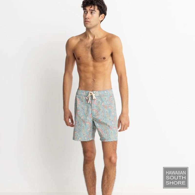 Rhythm Paisley Boardshorts Slate - Beach Shorts 28-34 | Hawaii