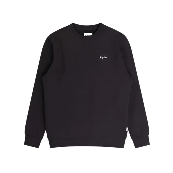 Rhythm Brand Crew Fleece Sweater Black XS-XL - Surf Style | Hawaii
