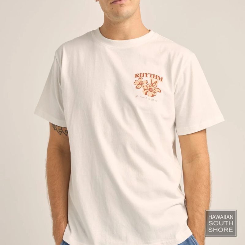 RHYTHM T-Shirt Postcard Vintage (Small-XLarge) White