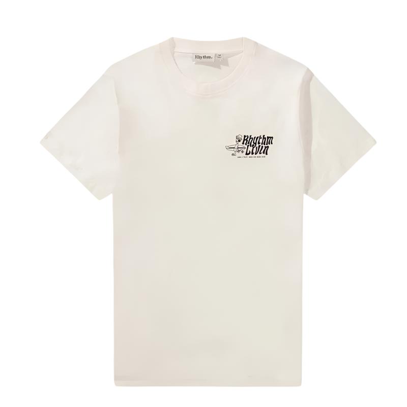 Rhythm Livin' T-Shirt White - Coastal Surf Tee | Hawaii