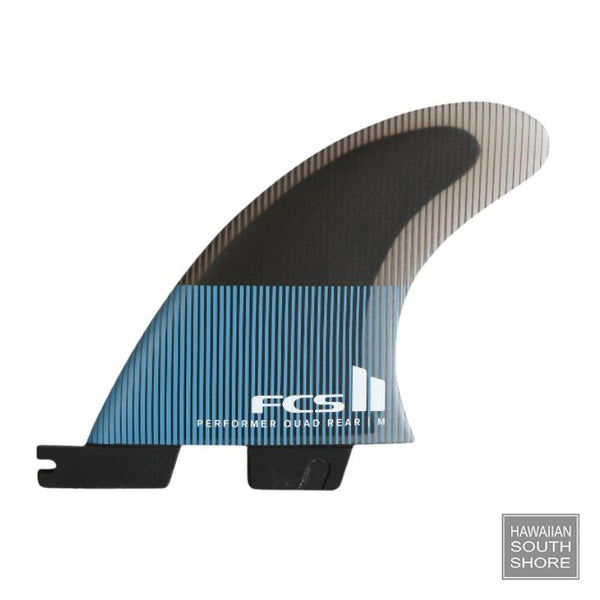 FCS II PERFORMER Quad Fins PC Med-Large Tranquil Blue
