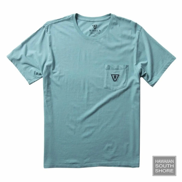 Vissla T-Shirt Est Premium PKT Mens Small-XLarge Smokey Jade