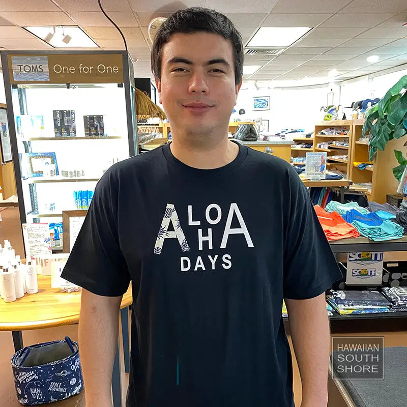 Aloha Days ALOHA HI Small-XLarge Black Fabric Surf Shop and Clothing Boutique Honolulu