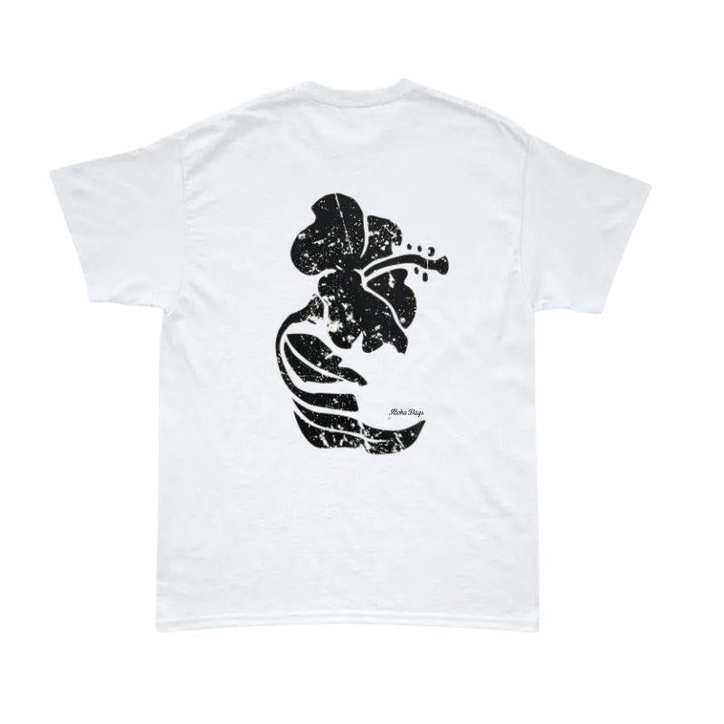 Aloha Days HIBISCUS Made in Hawaii S - XL White - Must - Have for Surfers
