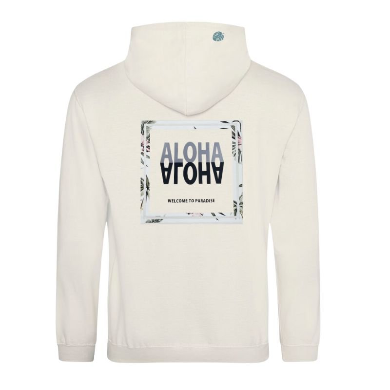 Aloha Days Hoodie Flower Made In Hawaii (Med - Large) Milk - Must - Have for Surfers