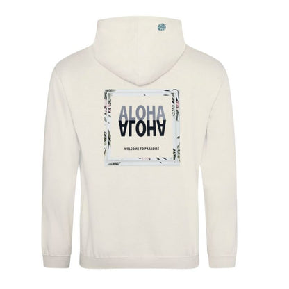 Aloha Days Hoodie Flower Made In Hawaii (Med - Large) Milk - Must - Have for Surfers