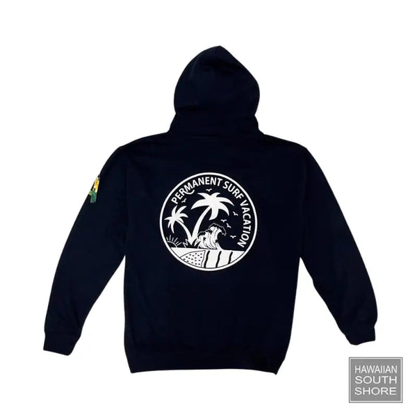 Aloha Days Hoodie Permanent Vacation Flower Made In Hawaii Navy Surf Shop and Clothing Boutique Honolulu