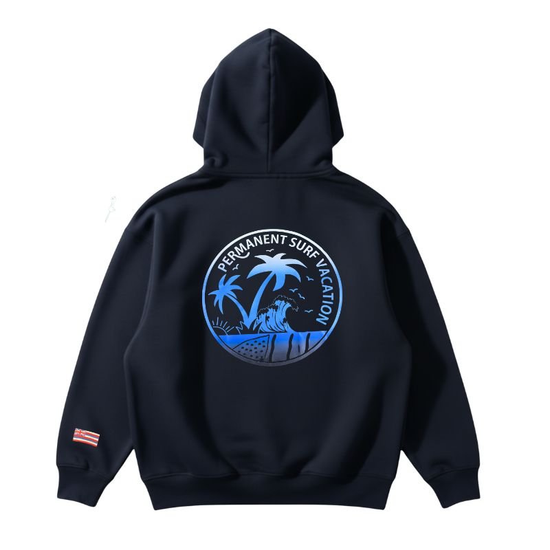 Aloha Days Hoodie Vacation Made In Hawaii (Small - XXLarge) Navy - Must - Have for Surfers