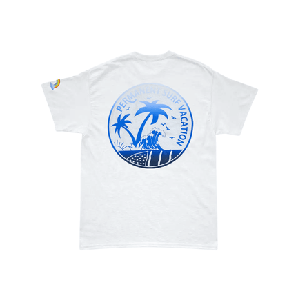 Aloha Days Kids T-Shirt Aloha Vacation (XSmall - Large) White Blue - Must - Have for Surfers