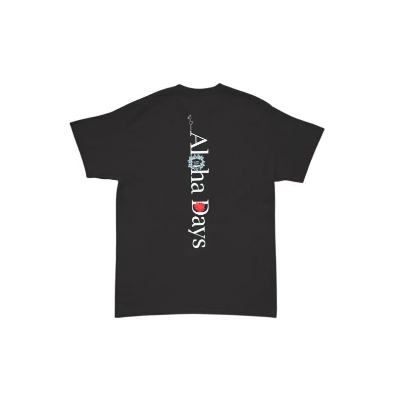 Aloha Days Kids T-Shirt BOX ALOHA Made in Hawaii Small - XLarge Black - Must - Have for Surfers