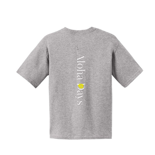 Aloha Days Kids T-Shirt Box Aloha Made In Hawaii XLarge Grey - Must - Have for Surfers