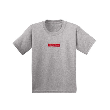 Aloha Days Kids T-Shirt Box Aloha Made In Hawaii XLarge Grey - Must - Have for Surfers