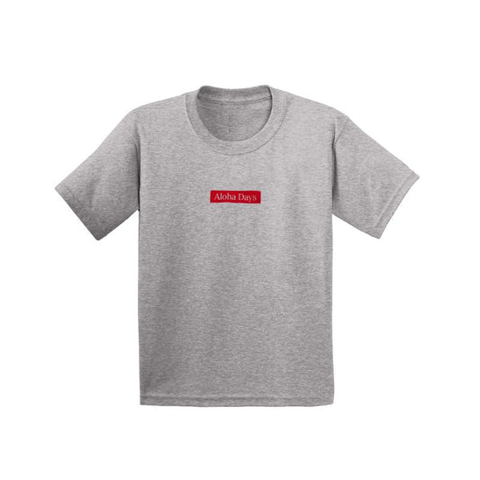Aloha Days Kids T-Shirt Box Aloha Made In Hawaii XLarge Grey - Must - Have for Surfers