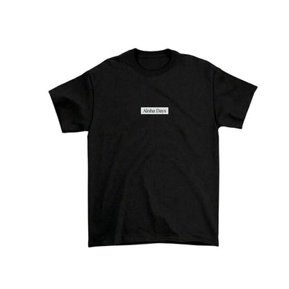Aloha Days Kids T-Shirt BOX LOGO 3 Made in Hawaii (XSmall - Large) Black - Must - Have for Surfers