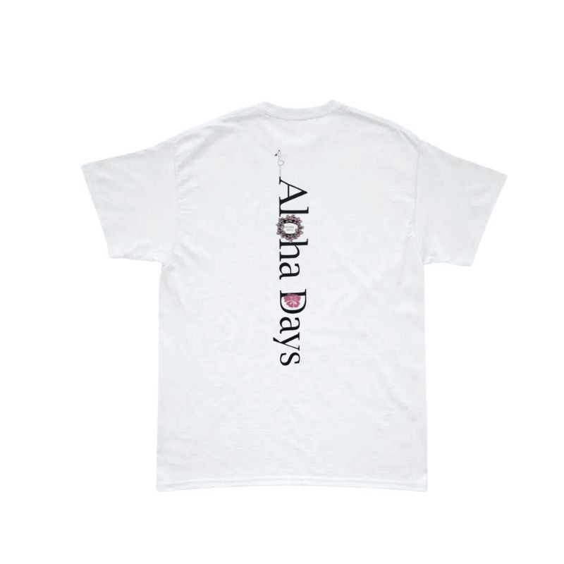 Aloha Days Kids T-Shirt BOX LOGO 3 Made in Hawaii (XSmall - Large) White - Must - Have for Surfers