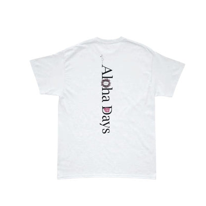 Aloha Days Kids T-Shirt BOX LOGO 3 Made in Hawaii (XSmall - Large) White - Must - Have for Surfers