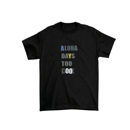Aloha Days Kids T-Shirt Cool Made in Hawaii (XSmall - Large) Black - Must - Have for Surfers